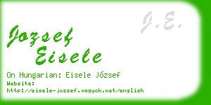 jozsef eisele business card