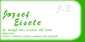 jozsef eisele business card